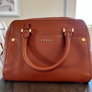 Brown Furla leather bag